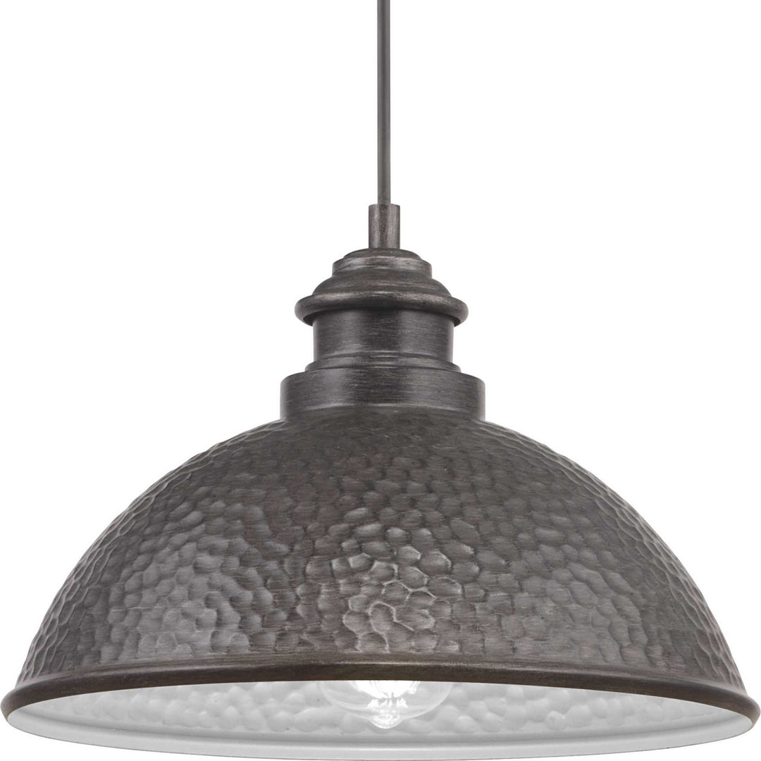 Progress Lighting P550032-103 Englewood One Light Hanging Lantern Outdoor Pewter, Nickel, Silver