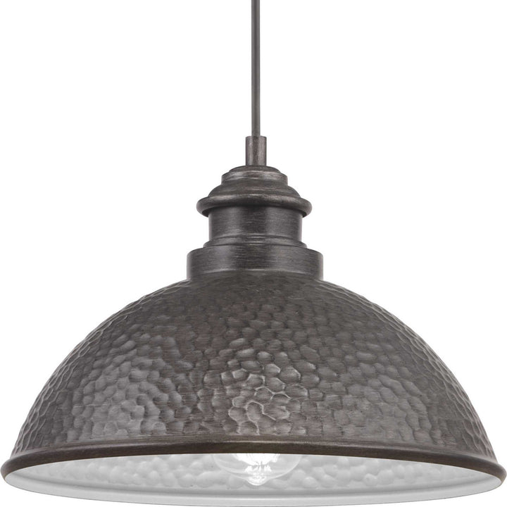 Progress Lighting P550032-103 Englewood One Light Hanging Lantern Outdoor Pewter, Nickel, Silver
