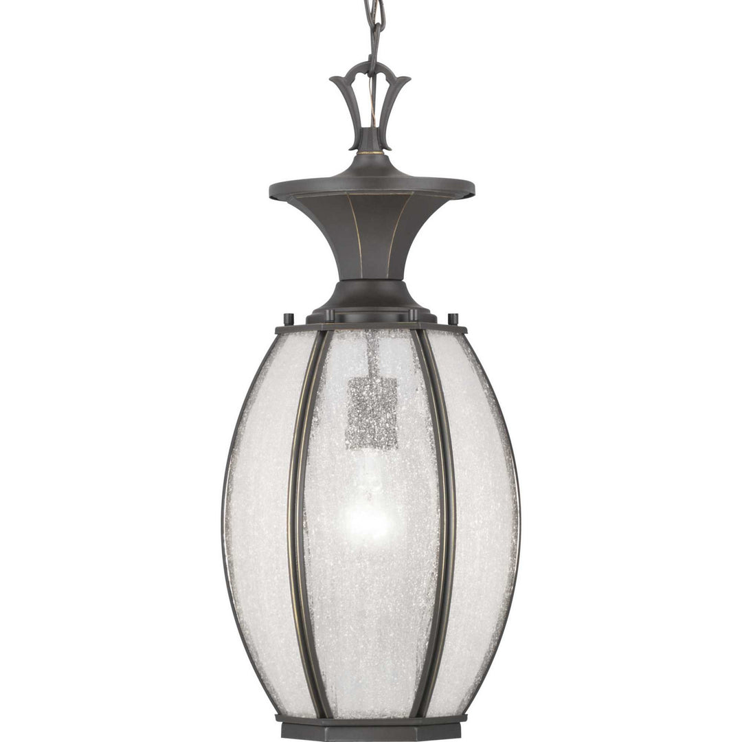 Progress Lighting P550034-020 River Place One Light Hanging Lantern Outdoor Bronze / Dark