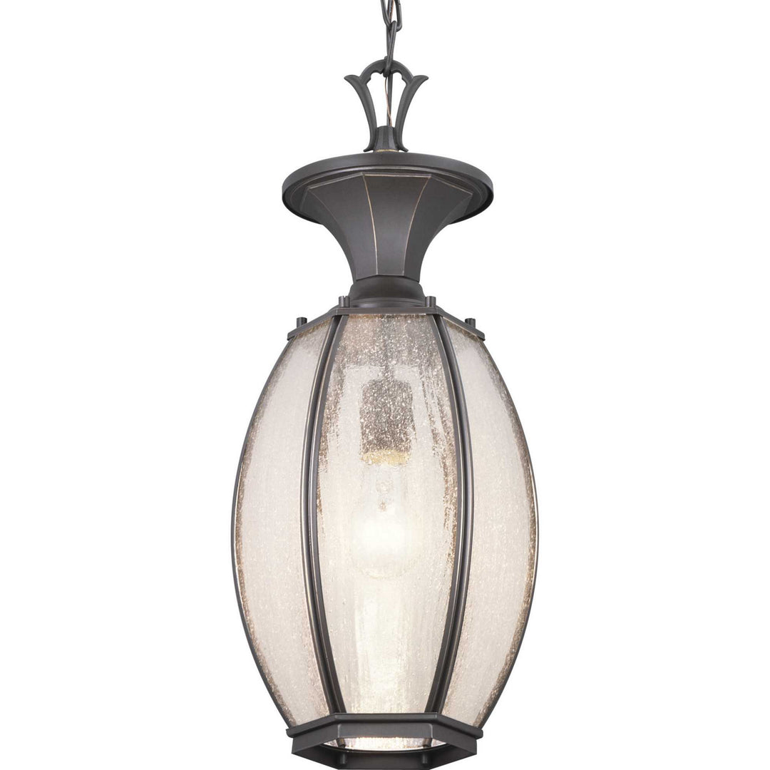 Progress Lighting P550034-020 River Place One Light Hanging Lantern Outdoor Bronze / Dark