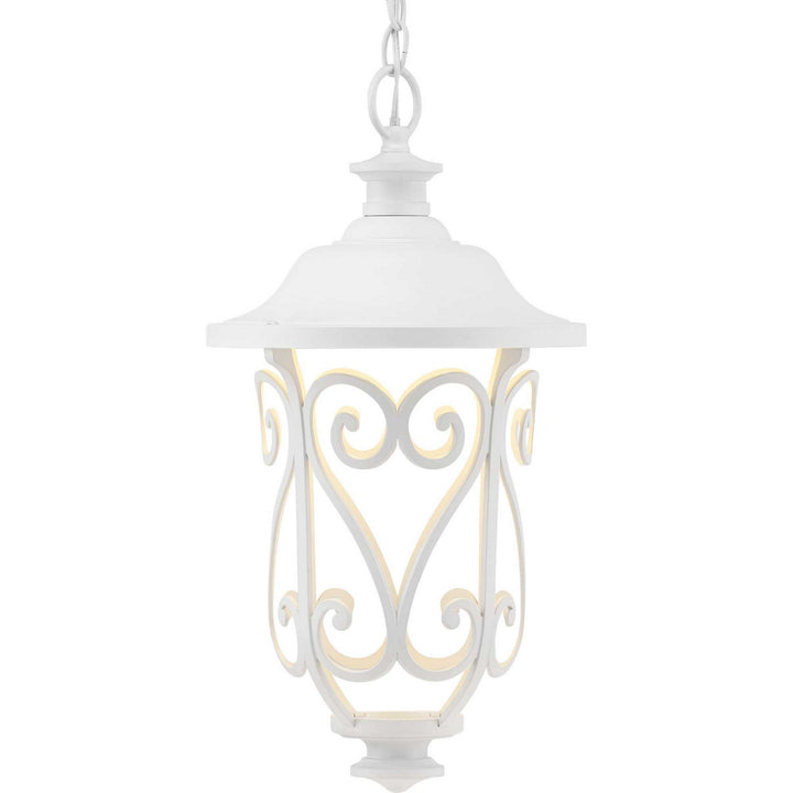Progress Lighting P550037-030-30 Leawood Led Led Hanging Lantern Outdoor White