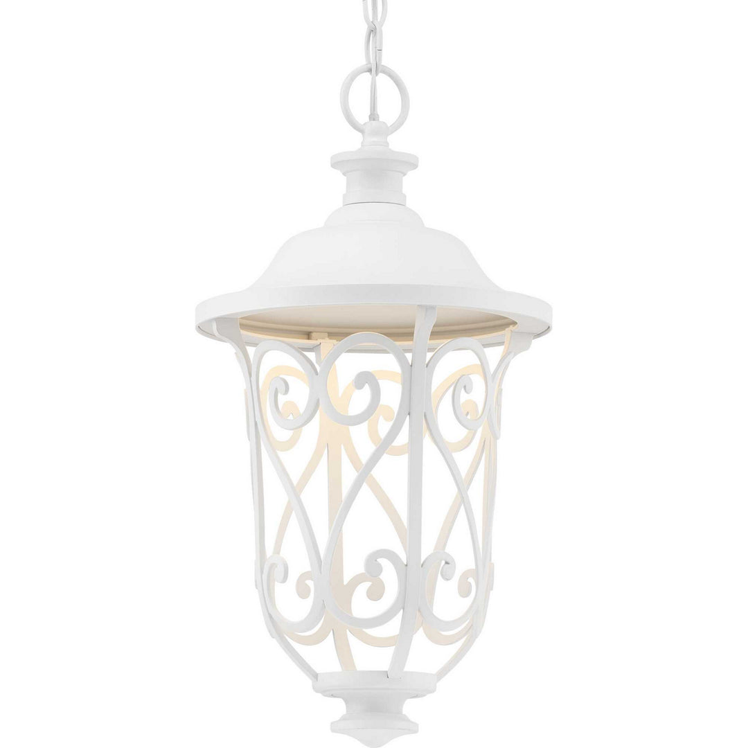 Progress Lighting P550037-030-30 Leawood Led Led Hanging Lantern Outdoor White