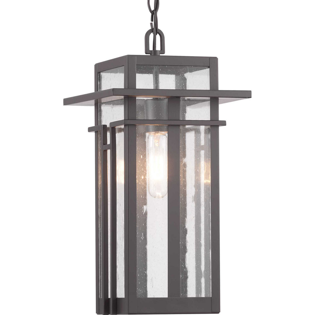 Progress Lighting P550039-020 Boxwood One Light Hanging Lantern Outdoor Bronze / Dark