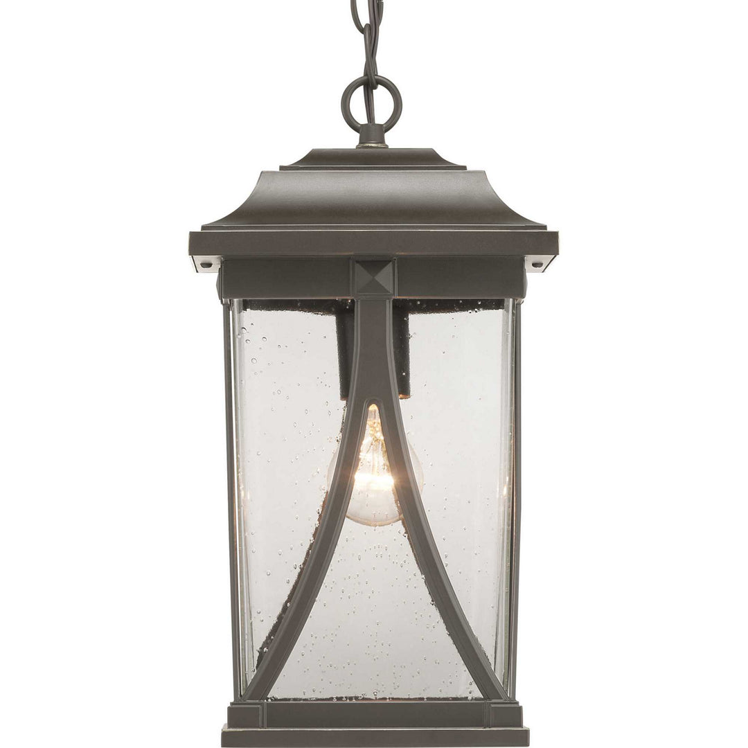 Progress Lighting P550040-020 Abbott One Light Hanging Lantern Outdoor Bronze / Dark
