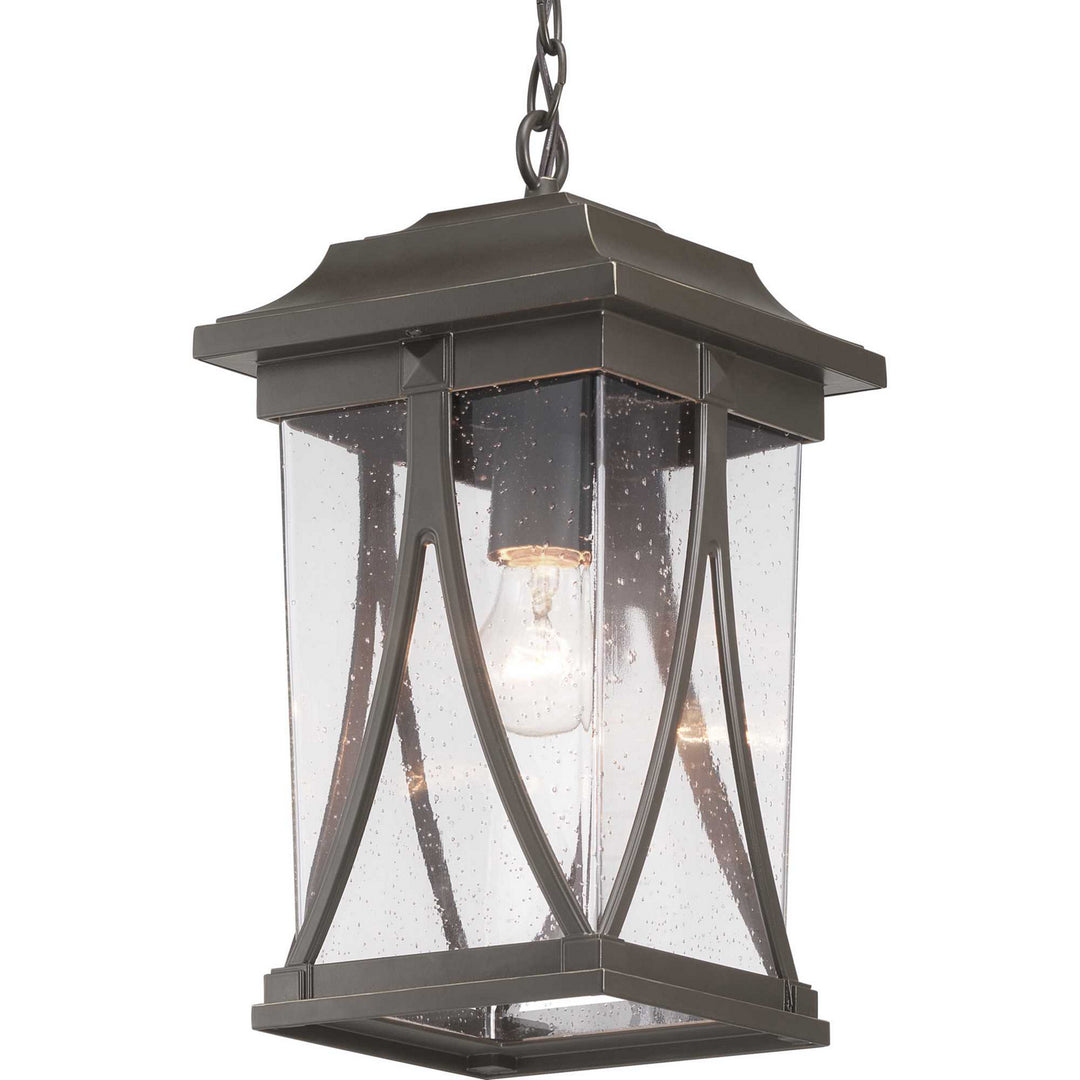 Progress Lighting P550040-020 Abbott One Light Hanging Lantern Outdoor Bronze / Dark