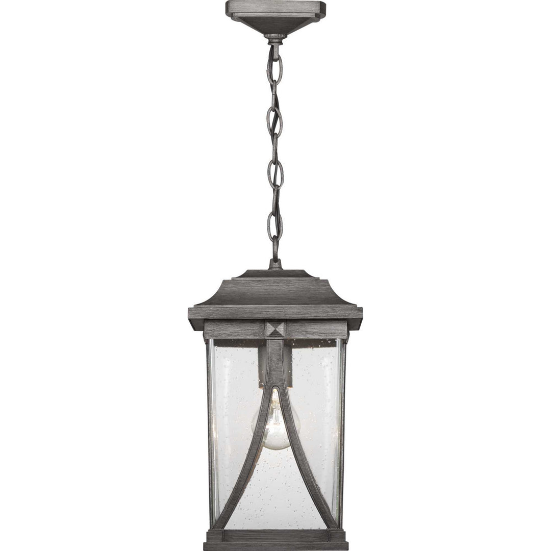 Progress Lighting P550040-103 Abbott One Light Hanging Lantern Outdoor Pewter, Nickel, Silver