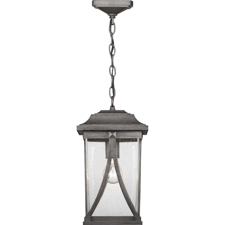 Progress Lighting P550040-103 Abbott One Light Hanging Lantern Outdoor Pewter, Nickel, Silver