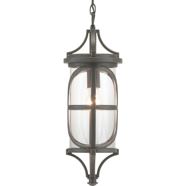 Progress Lighting P550041-020 Morrison One Light Hanging Lantern Outdoor Bronze / Dark