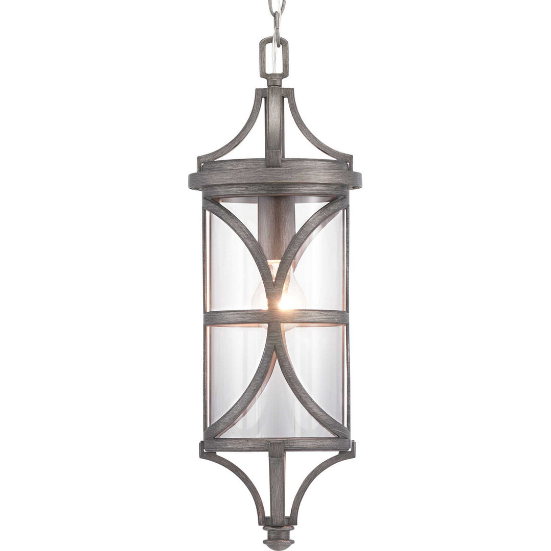 Progress Lighting P550041-103 Morrison One Light Hanging Lantern Outdoor Pewter, Nickel, Silver