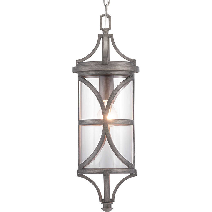 Progress Lighting P550041-103 Morrison One Light Hanging Lantern Outdoor Pewter, Nickel, Silver