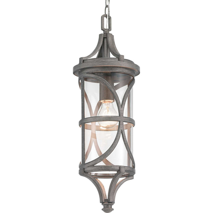 Progress Lighting P550041-103 Morrison One Light Hanging Lantern Outdoor Pewter, Nickel, Silver
