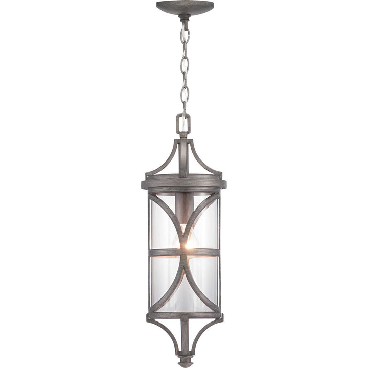Progress Lighting P550041-103 Morrison One Light Hanging Lantern Outdoor Pewter, Nickel, Silver