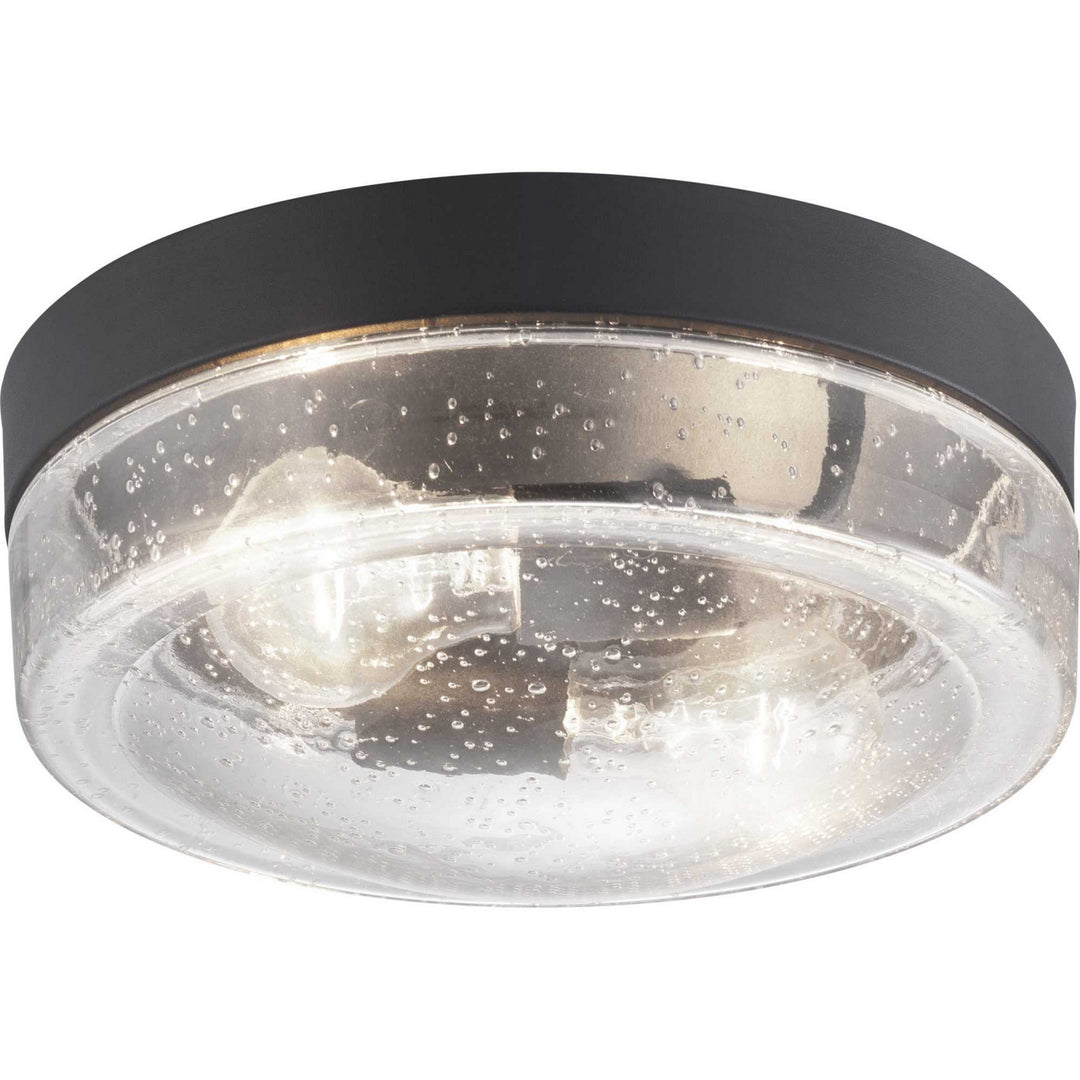 Progress Lighting P550042-031 Weldon Two Light Flush Mount Outdoor Black