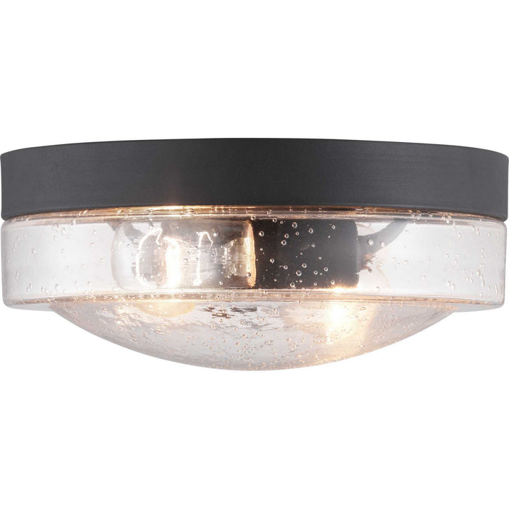 Progress Lighting P550042-031 Weldon Two Light Flush Mount Outdoor Black