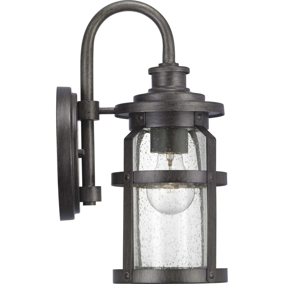 Progress Lighting P560094-103 Haslett One Light Wall Lantern Outdoor Pewter, Nickel, Silver