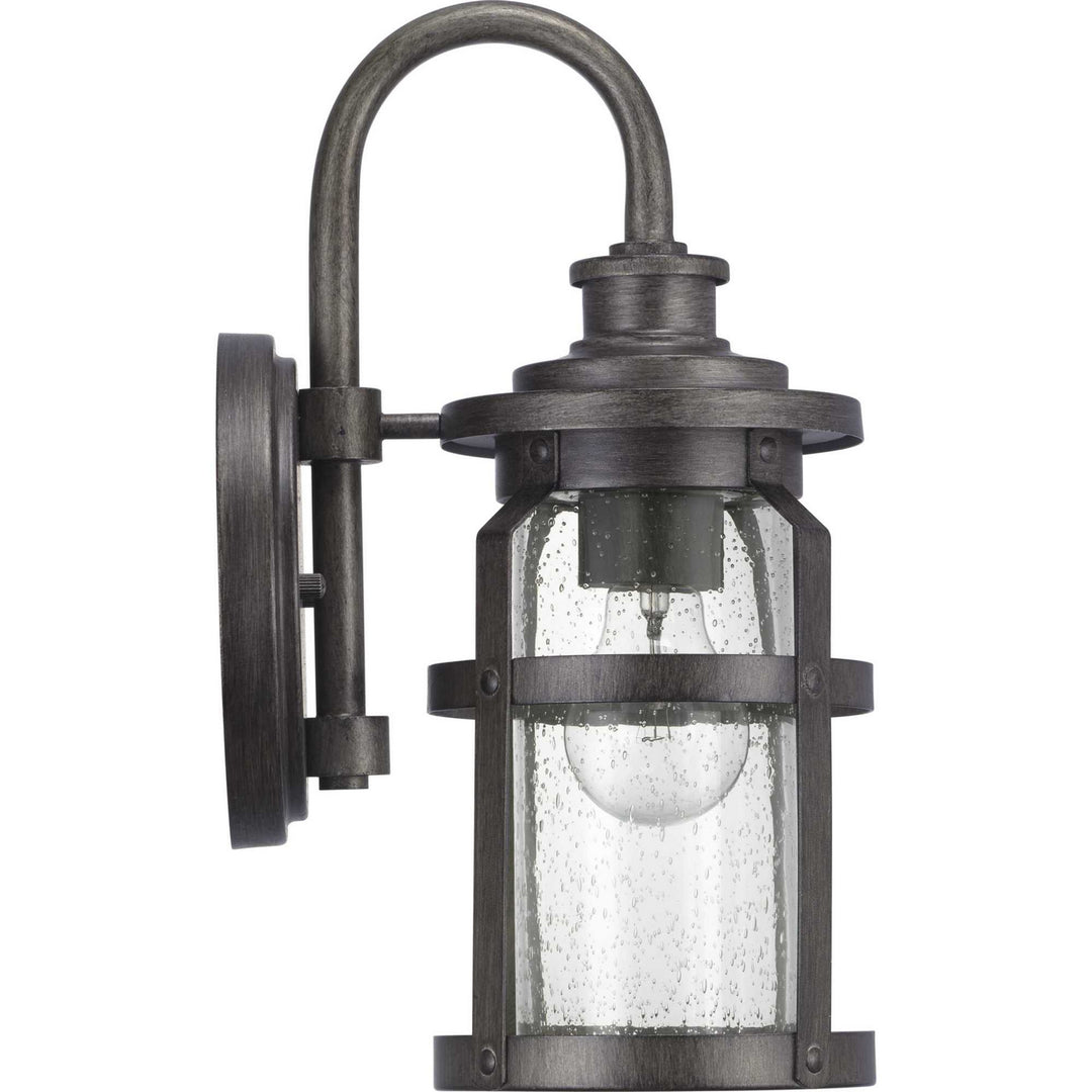 Progress Lighting P560094-103 Haslett One Light Wall Lantern Outdoor Pewter, Nickel, Silver