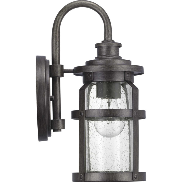 Progress Lighting P560094-103 Haslett One Light Wall Lantern Outdoor Pewter, Nickel, Silver