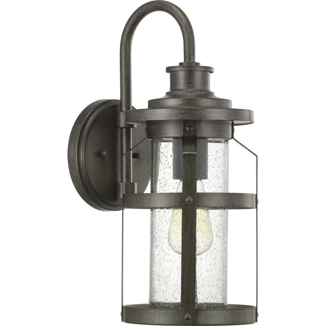 Progress Lighting P560095-103 Haslett One Light Wall Lantern Outdoor Pewter, Nickel, Silver