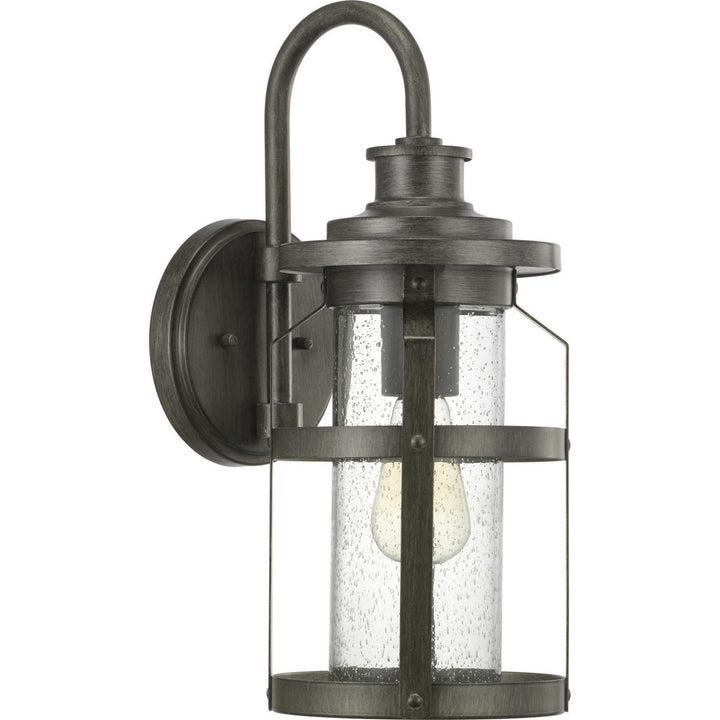 Progress Lighting P560095-103 Haslett One Light Wall Lantern Outdoor Pewter, Nickel, Silver