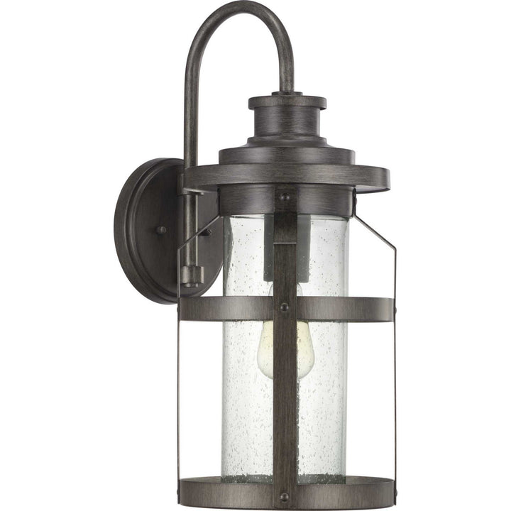 Progress Lighting P560096-103 Haslett One Light Wall Lantern Outdoor Pewter, Nickel, Silver