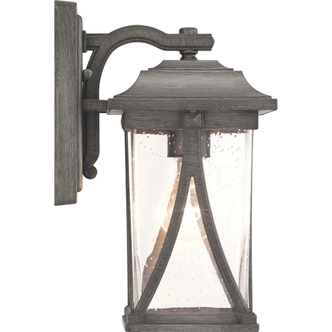Progress Lighting P560113-103 Abbott One Light Wall Lantern Outdoor Pewter, Nickel, Silver