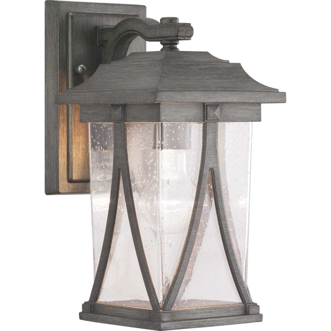 Progress Lighting P560113-103 Abbott One Light Wall Lantern Outdoor Pewter, Nickel, Silver