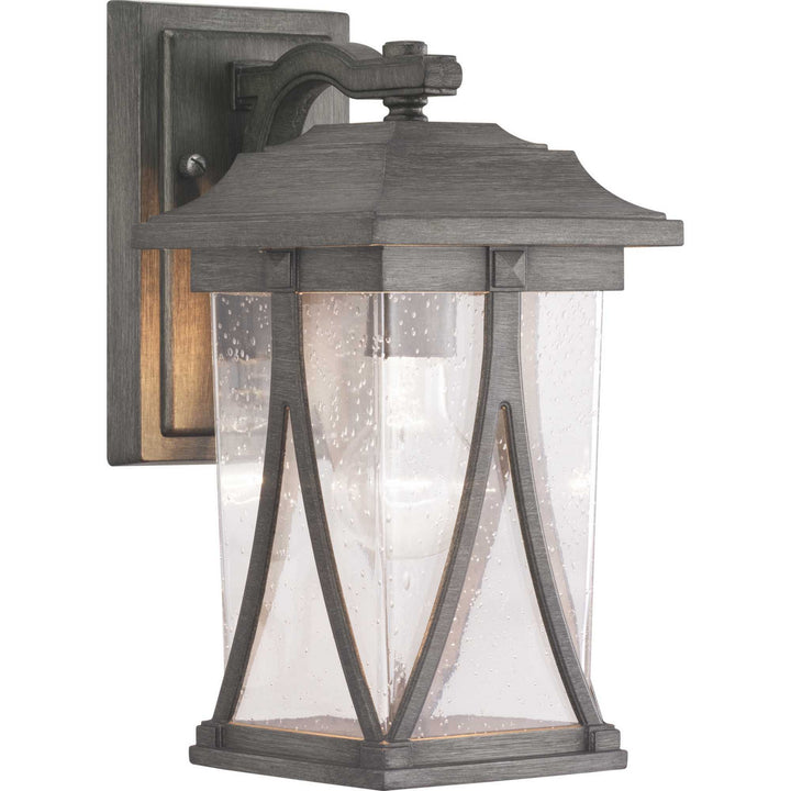 Progress Lighting P560113-103 Abbott One Light Wall Lantern Outdoor Pewter, Nickel, Silver