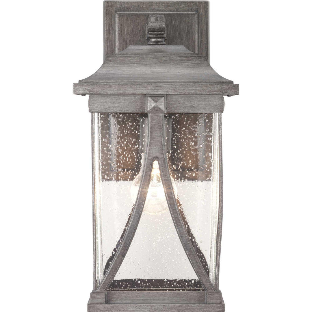 Progress Lighting P560114-103 Abbott One Light Wall Lantern Outdoor Pewter, Nickel, Silver