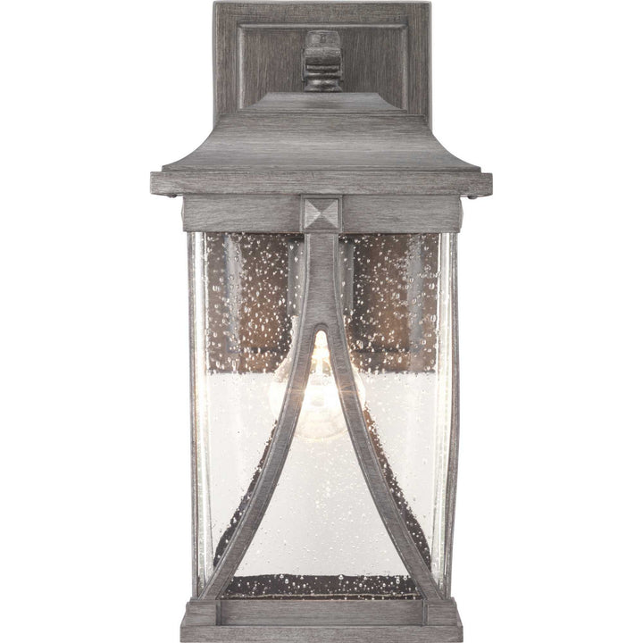 Progress Lighting P560114-103 Abbott One Light Wall Lantern Outdoor Pewter, Nickel, Silver