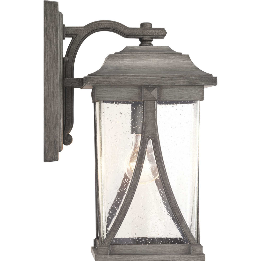Progress Lighting P560114-103 Abbott One Light Wall Lantern Outdoor Pewter, Nickel, Silver
