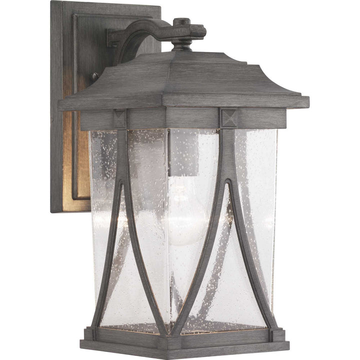 Progress Lighting P560114-103 Abbott One Light Wall Lantern Outdoor Pewter, Nickel, Silver