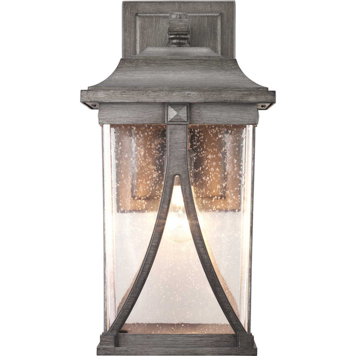 Progress Lighting P560115-103 Abbott One Light Wall Lantern Outdoor Pewter, Nickel, Silver