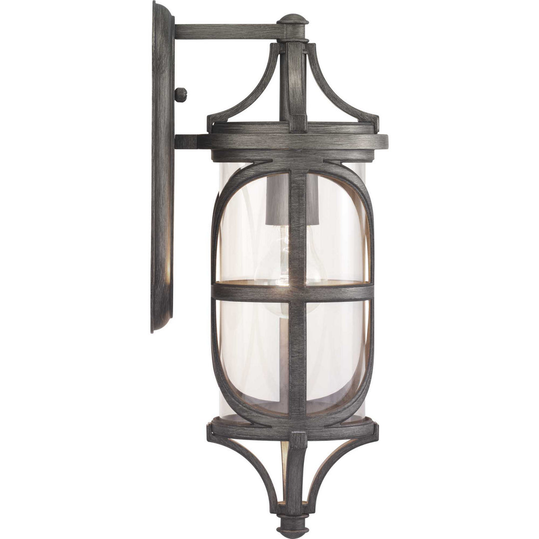 Progress Lighting P560116-103 Morrison One Light Wall Lantern Outdoor Pewter, Nickel, Silver
