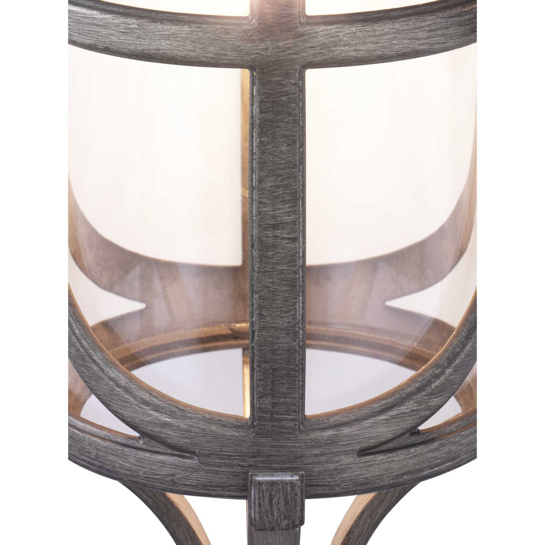 Progress Lighting P560116-103 Morrison One Light Wall Lantern Outdoor Pewter, Nickel, Silver