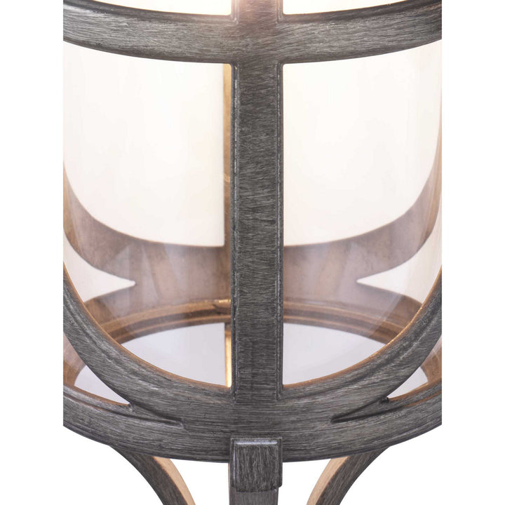 Progress Lighting P560116-103 Morrison One Light Wall Lantern Outdoor Pewter, Nickel, Silver