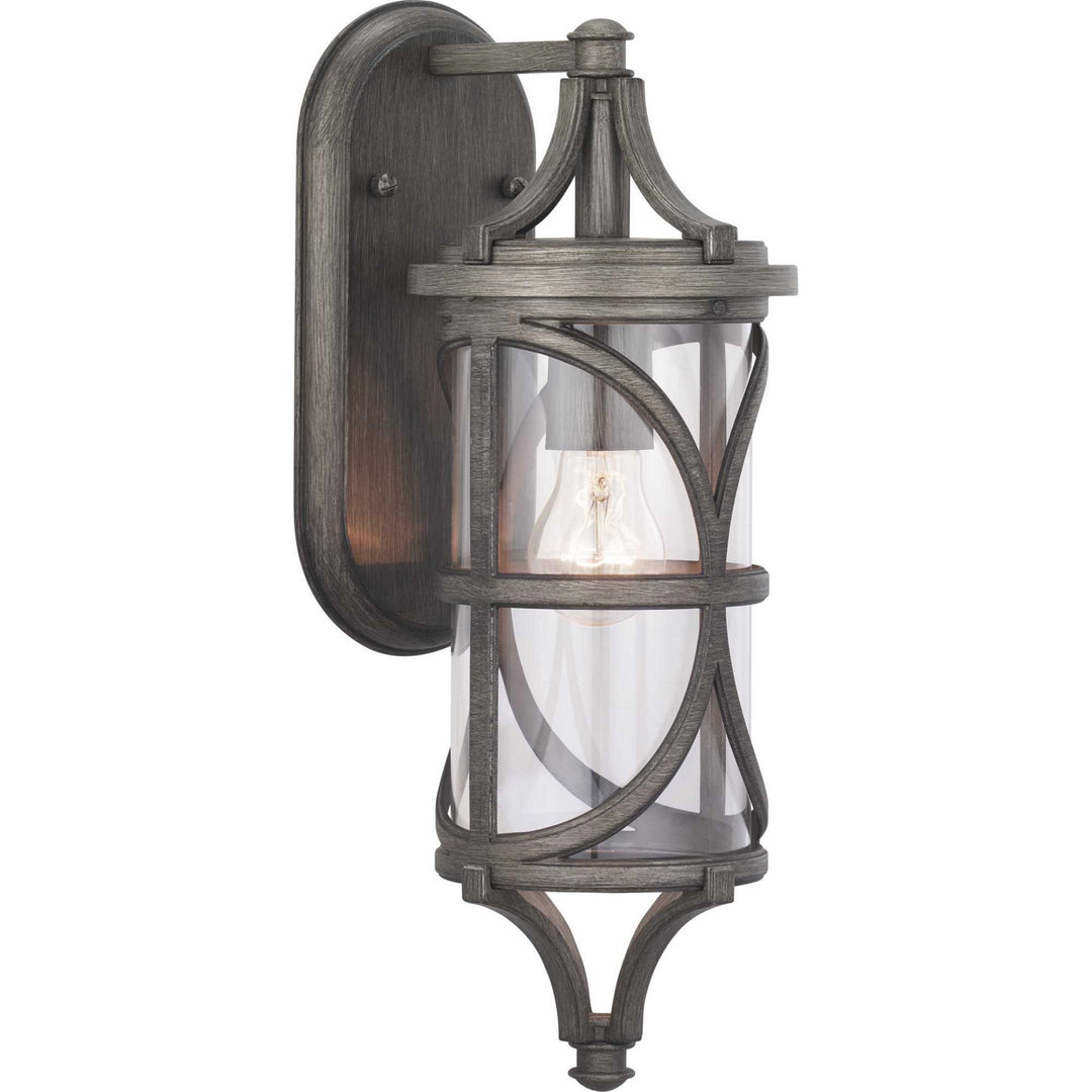 Progress Lighting P560116-103 Morrison One Light Wall Lantern Outdoor Pewter, Nickel, Silver