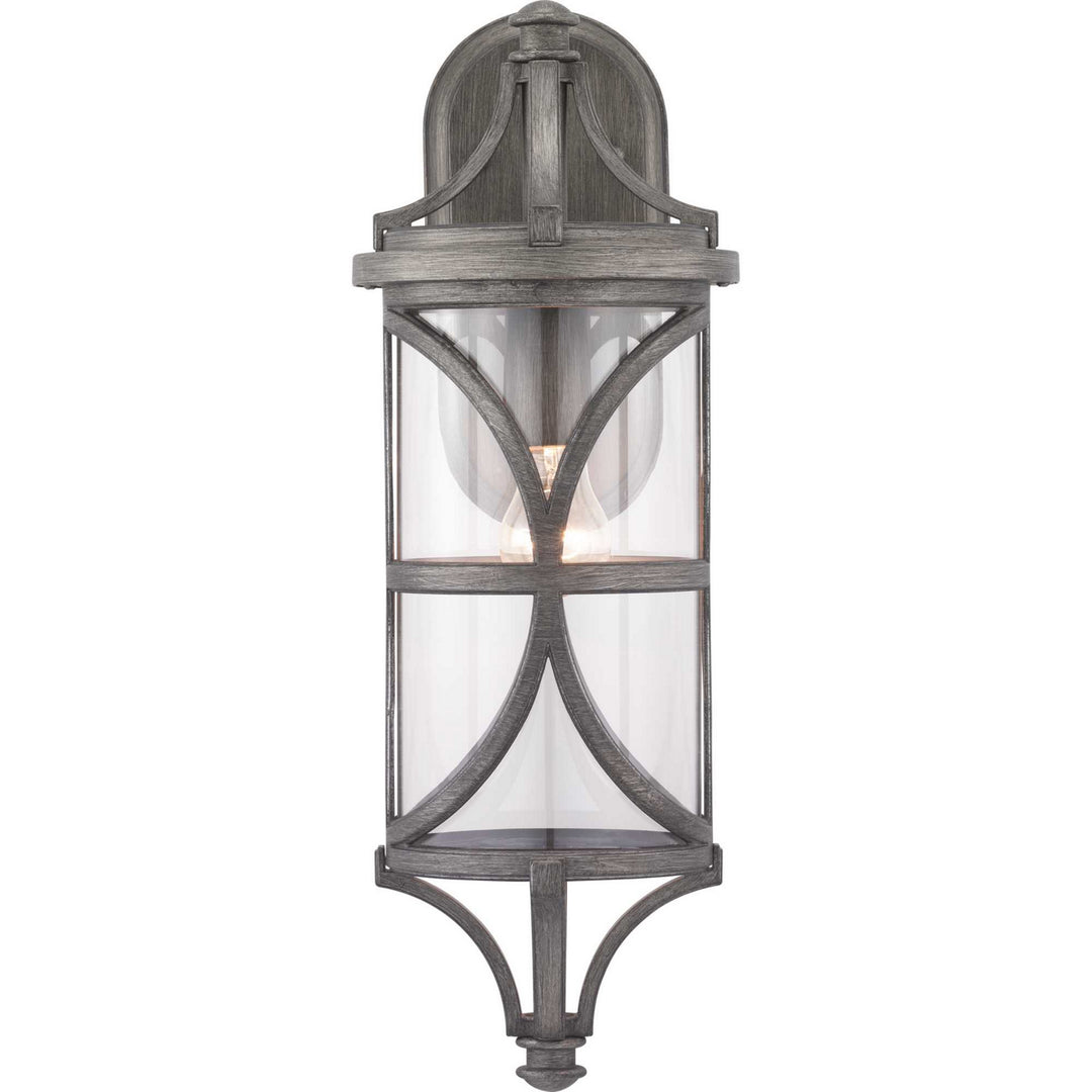Progress Lighting P560117-103 Morrison One Light Wall Lantern Outdoor Pewter, Nickel, Silver