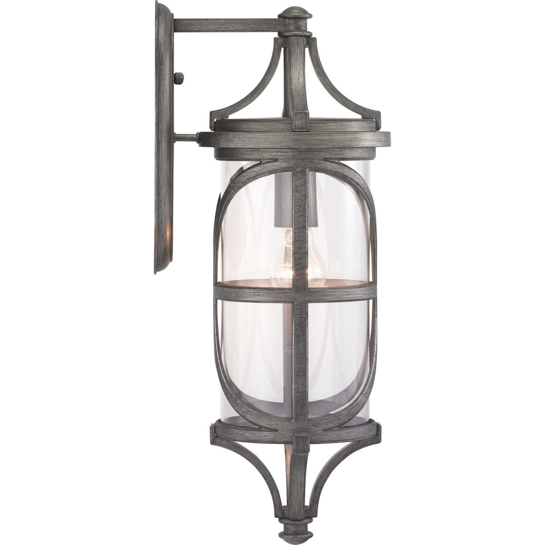Progress Lighting P560117-103 Morrison One Light Wall Lantern Outdoor Pewter, Nickel, Silver