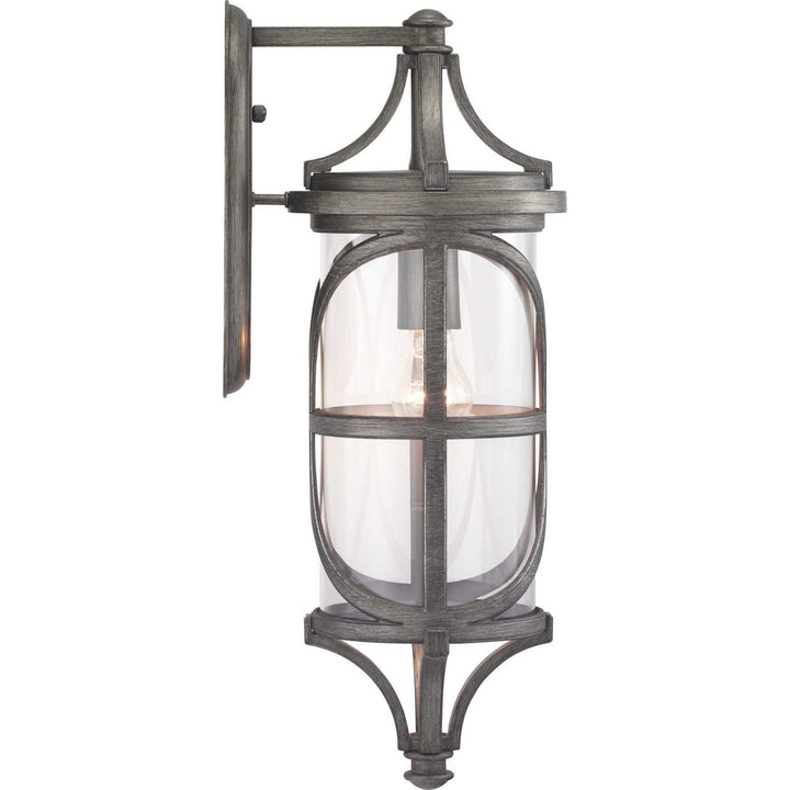 Progress Lighting P560117-103 Morrison One Light Wall Lantern Outdoor Pewter, Nickel, Silver
