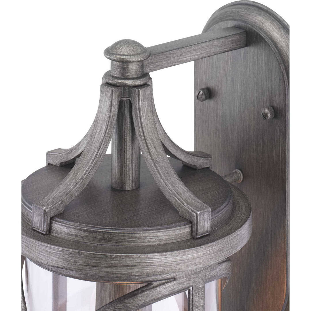 Progress Lighting P560117-103 Morrison One Light Wall Lantern Outdoor Pewter, Nickel, Silver