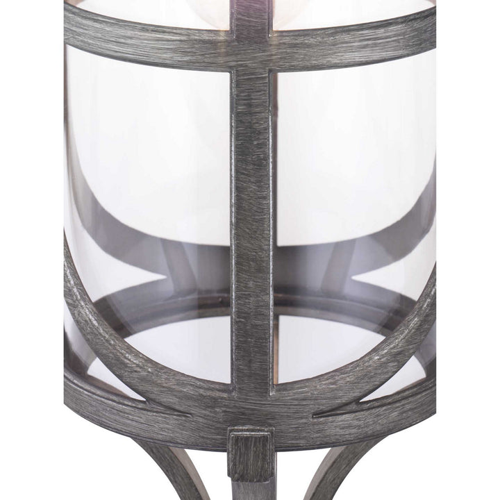 Progress Lighting P560117-103 Morrison One Light Wall Lantern Outdoor Pewter, Nickel, Silver