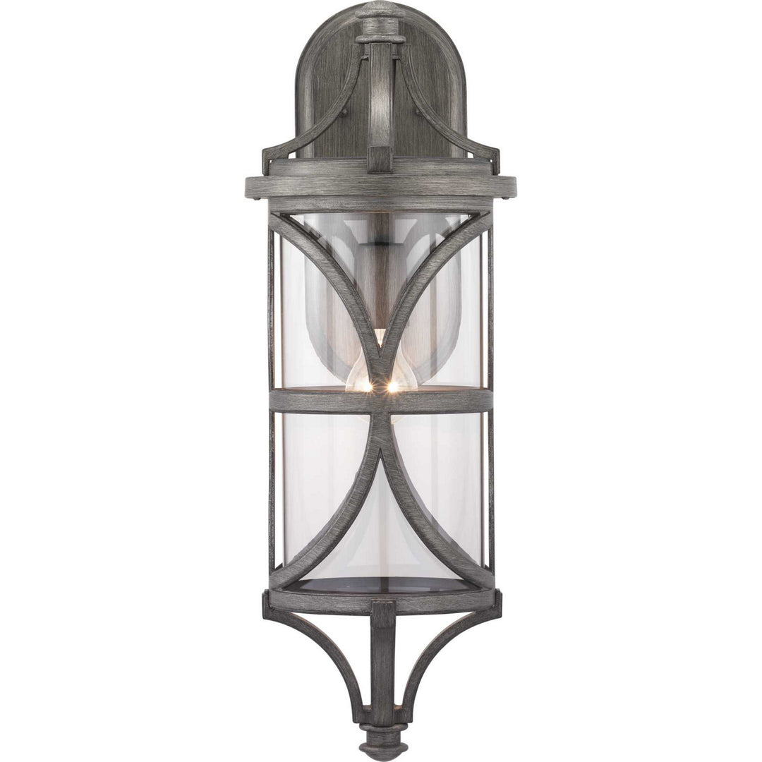 Progress Lighting P560118-103 Morrison One Light Wall Lantern Outdoor Pewter, Nickel, Silver