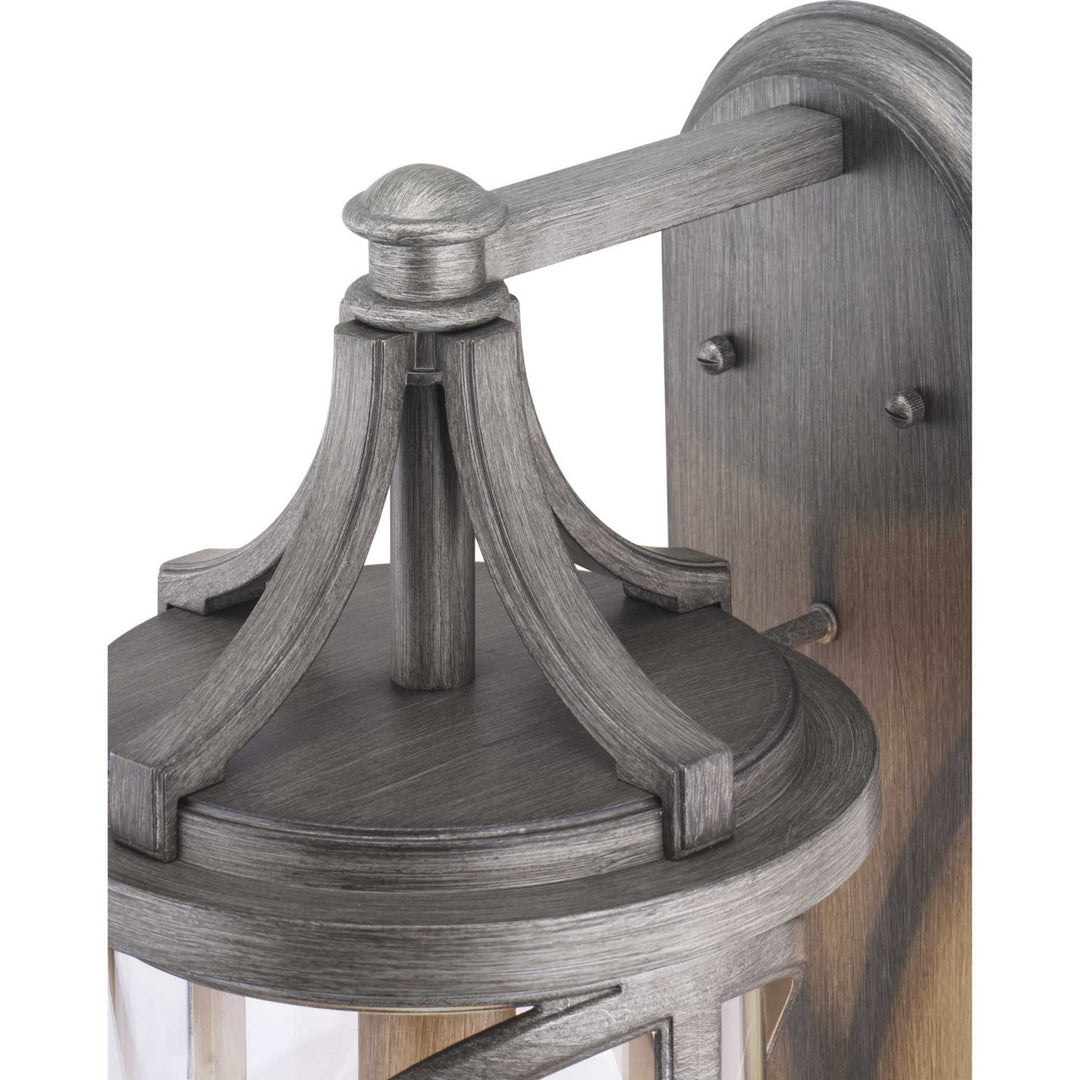 Progress Lighting P560118-103 Morrison One Light Wall Lantern Outdoor Pewter, Nickel, Silver