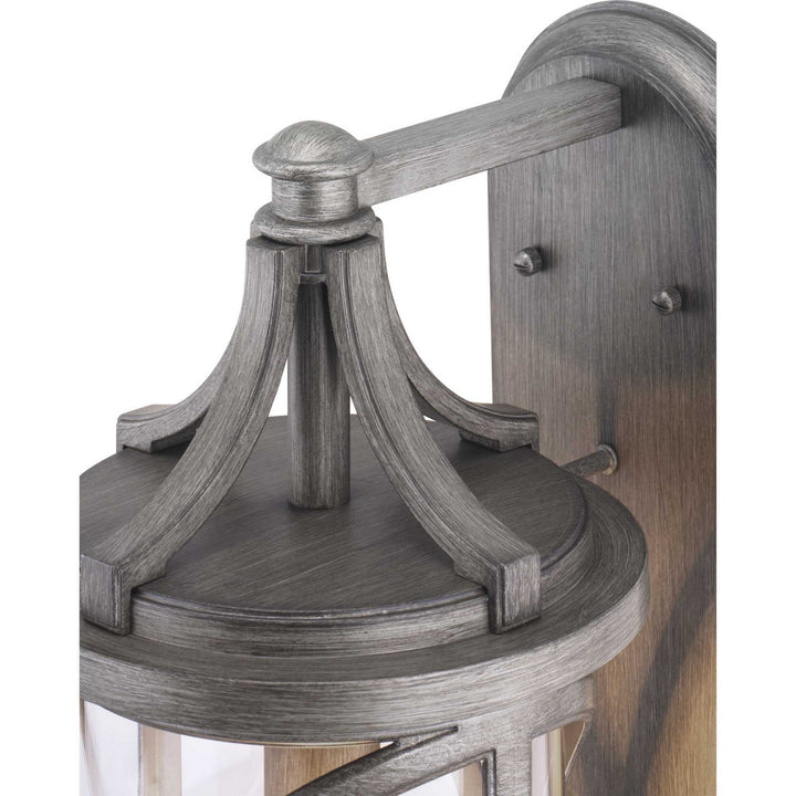 Progress Lighting P560118-103 Morrison One Light Wall Lantern Outdoor Pewter, Nickel, Silver