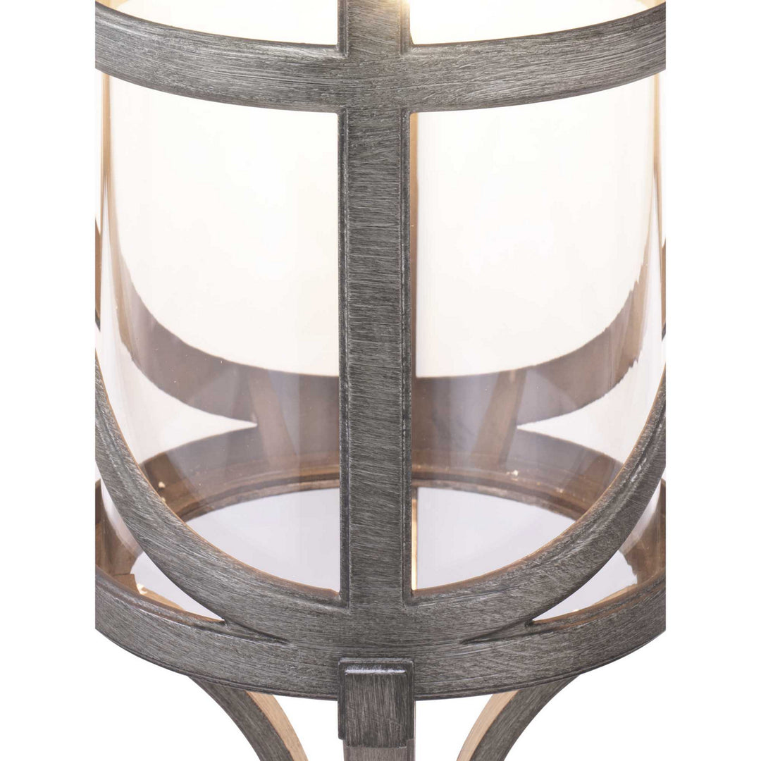 Progress Lighting P560118-103 Morrison One Light Wall Lantern Outdoor Pewter, Nickel, Silver