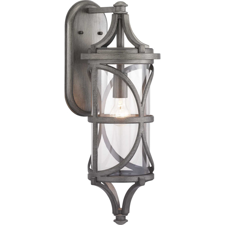 Progress Lighting P560118-103 Morrison One Light Wall Lantern Outdoor Pewter, Nickel, Silver