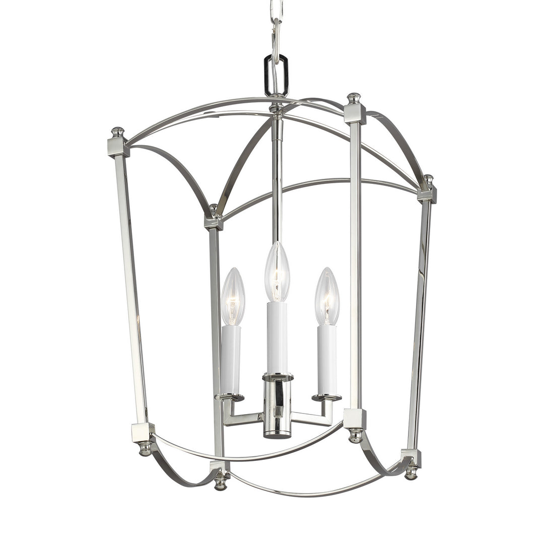 Visual Comfort Studio Thayer F3321/3PN Pendant Light - Polished Nickel