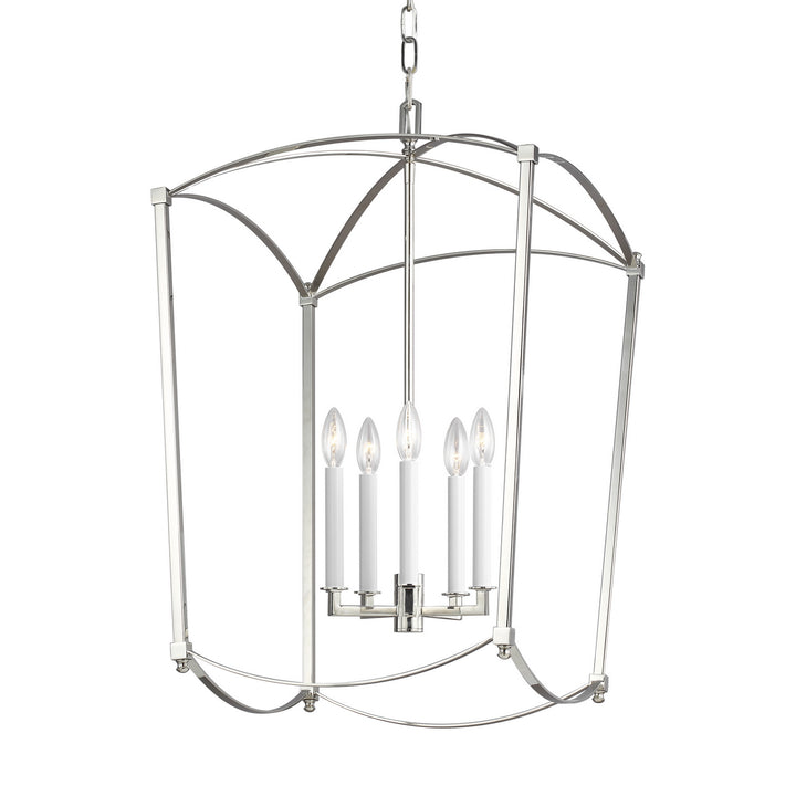 Visual Comfort Studio Thayer F3323/5PN Pendant Light - Polished Nickel