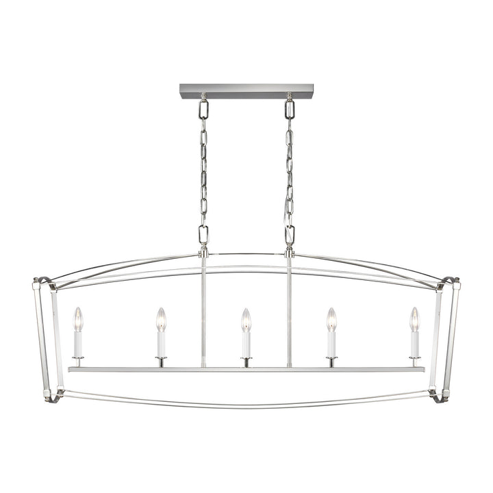 Visual Comfort Studio Thayer F3326/5PN Pendant Light - Polished Nickel