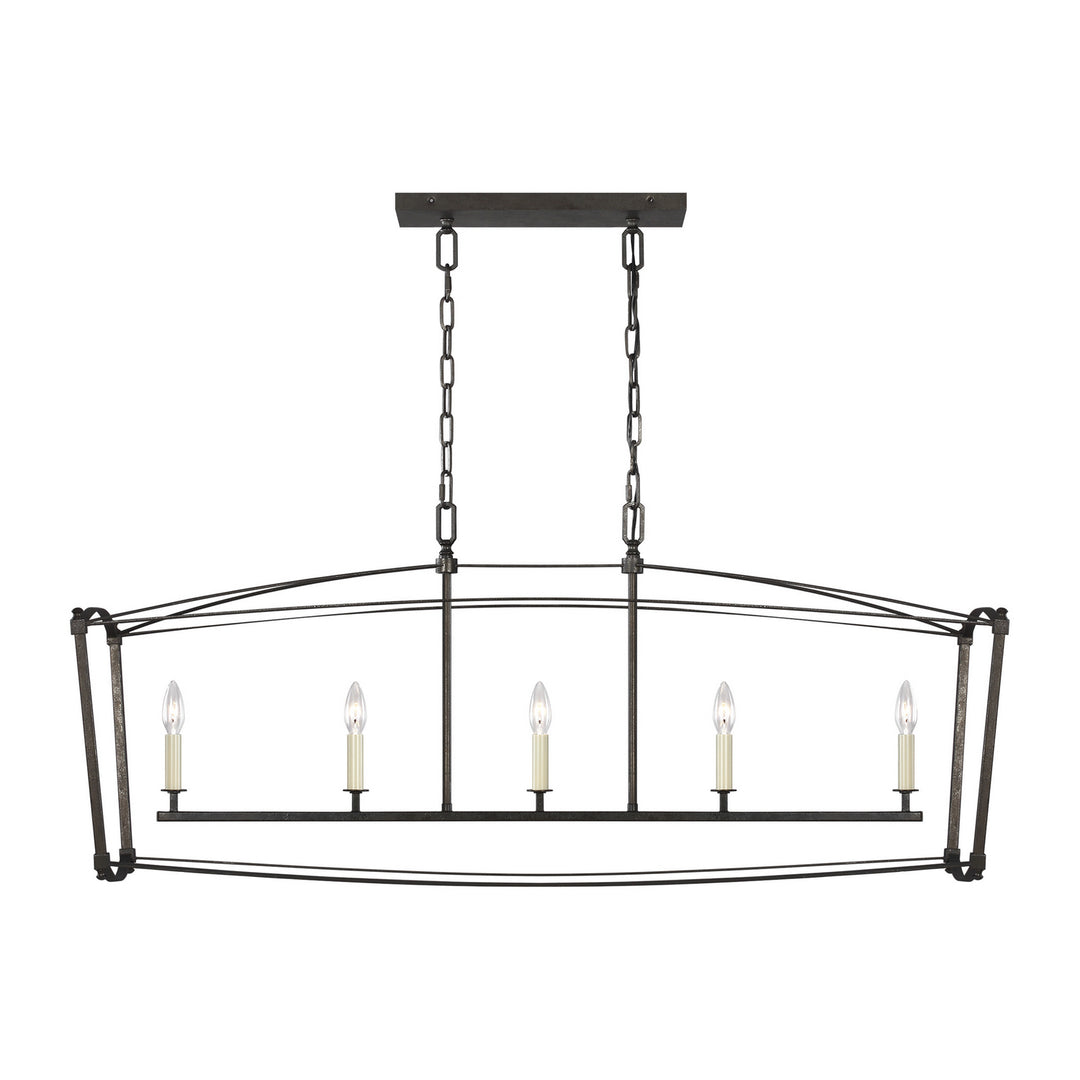 Visual Comfort Studio Thayer F3326/5SMS Pendant Light - Smith Steel
